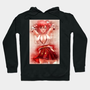 Honoka Anime Watercolor Hoodie